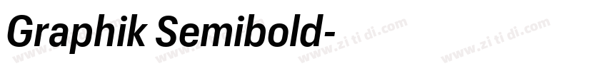 Graphik Semibold字体转换